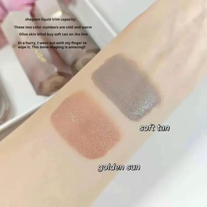 SHEGLAM poudre Blush mat multi-usages brillant à lèvres longue durée éclaircissant léger lisse maquillage
