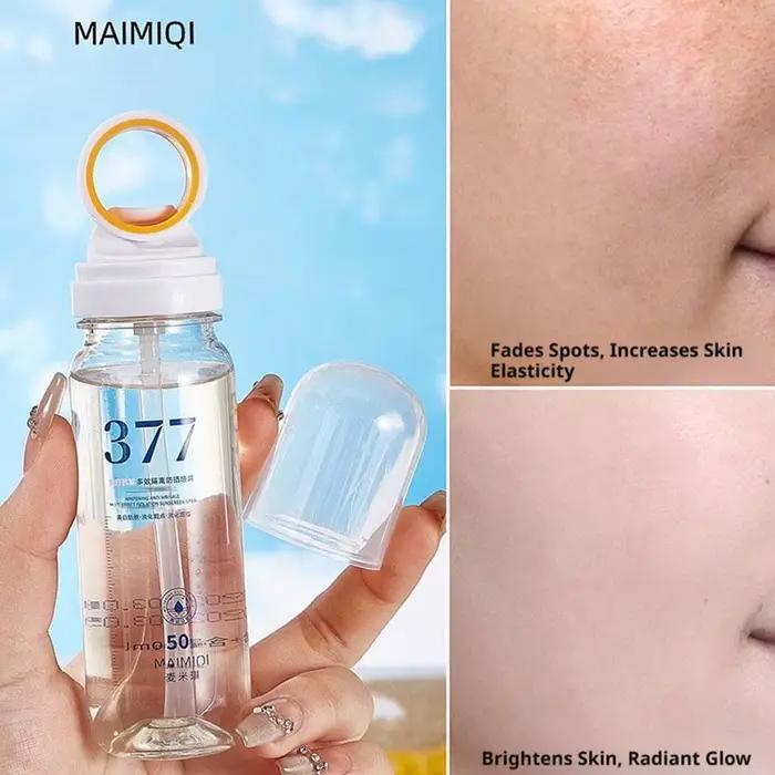 Spray solaire éclaircissant 377 90ml SPF50+ Anti-UV Hydratant Protection