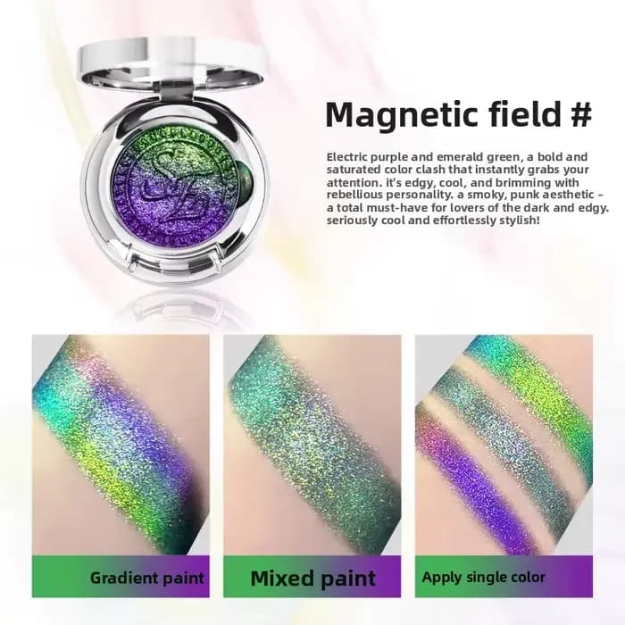 Sheeneffect Chase Light Series – Fard à paupières multichrome haut de gamme à effet dégradé caméléon
