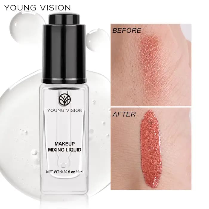 Liquide de mélange de maquillage – Revives des doublures de gel sec et transformez la poudre pour la crème pour fard à