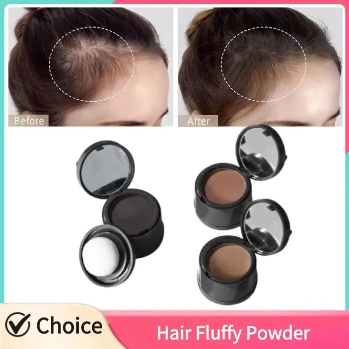 Poudre de ligne de cheveux noire et brune