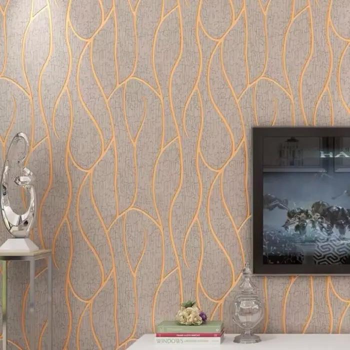 Papier peint de fond pour salon de 53 cm, décoration murale, autocollant mural pour chambre à coucher, papier peint de style européen résistant à l'humidité