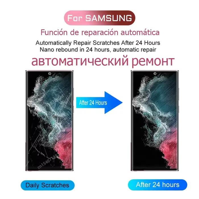 Protecteur d'écran, 8 pièces, Film Hydrogel TPU pour Samsung Galaxy S26 S25 S24 S23 S22 Ultra Plus FE A57 A56 A37 A36 A26 A17 A26 A54 5G