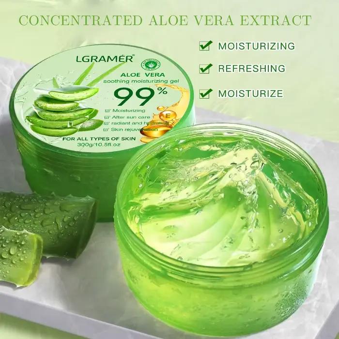 Gel hydratant à l'aloe Vera, soin rafraîchissant, Non collant, crème pour le visage, sans lavage, nourrissant en profondeur, maintient la peau, gomme à l'aloe Vera