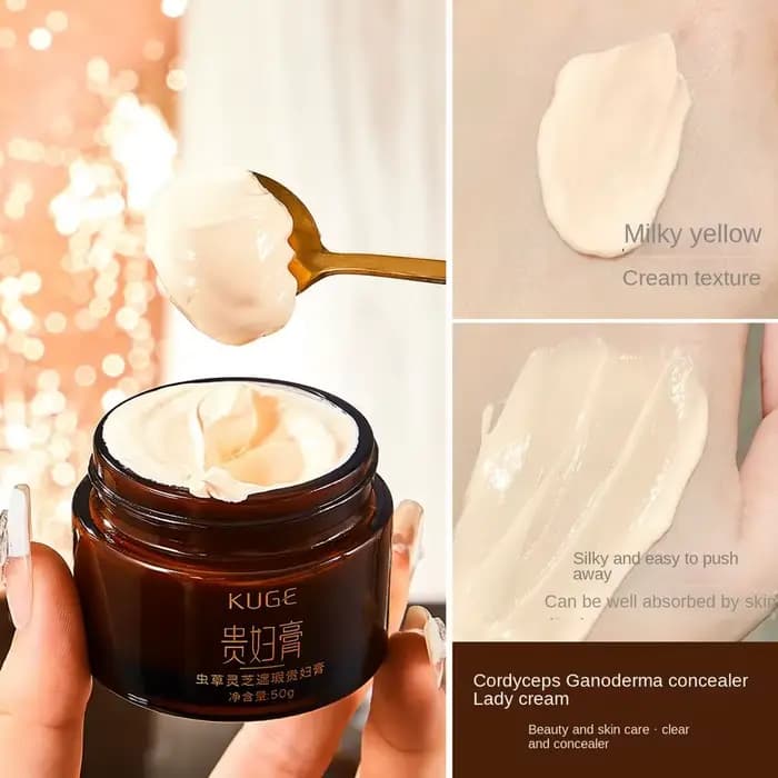 Cordyceps correcteur estompe les ridules hydratant pores crème Invisible brillant Ganoderma clair fond de teint