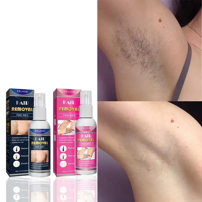 Épilateur Permanent indolore Super naturel pour femmes et hommes, crème dépilatoire pour tout le corps, Spray d'épilation puissant, 1/2 pièces