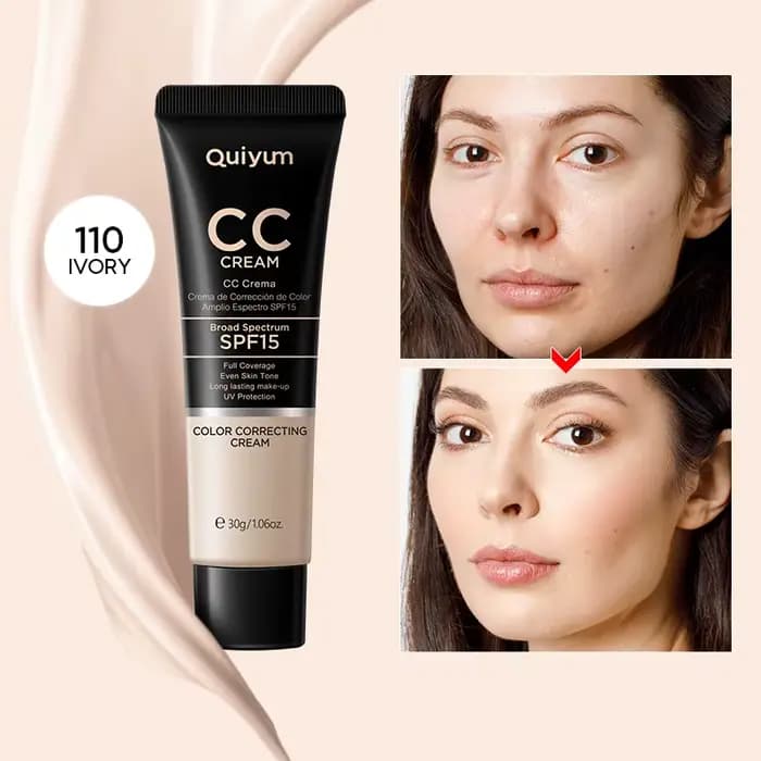 CC crème 30ml hydratant naturel éclaircissant correcteur durable non-élimination non-gâteau poudre réparation