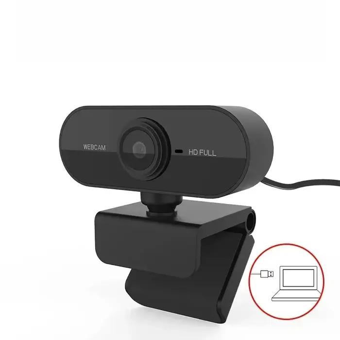 Webcam USB avec microphone, caméra d'ordinateur Plug and Play pour les appels vidéo, Zoom, Teams, streaming, compatible avec PC et Mac