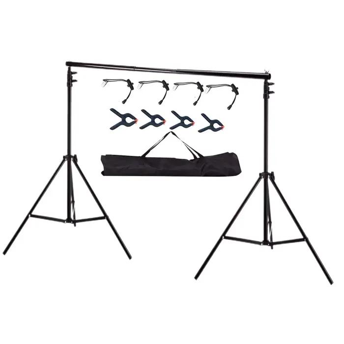 Système de support de fond de studio photo, supports de toile de fond, accessoires de support de fond de photographie, support pour les pousses, décoration de fête