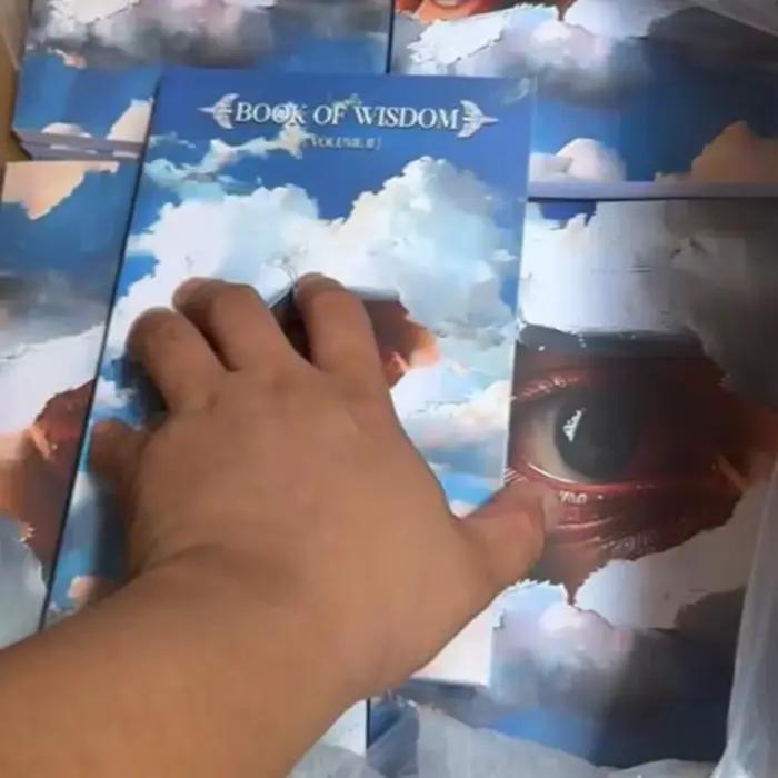 Livre de sagesse avec pages colorées, carnet de guidance pour la vie et la réflexion, pour la réflexion sur soi et la méditation, livre de philosophie