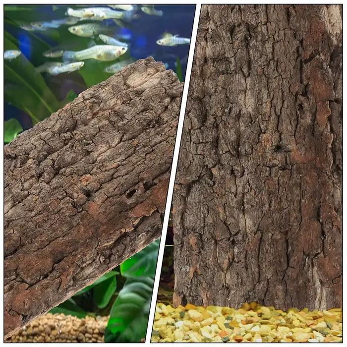Décor mural pour aquarium en véritable liège, toile de fond pour terrarium, décor de scène murale pour aquarium, pour reptiles et grenouilles