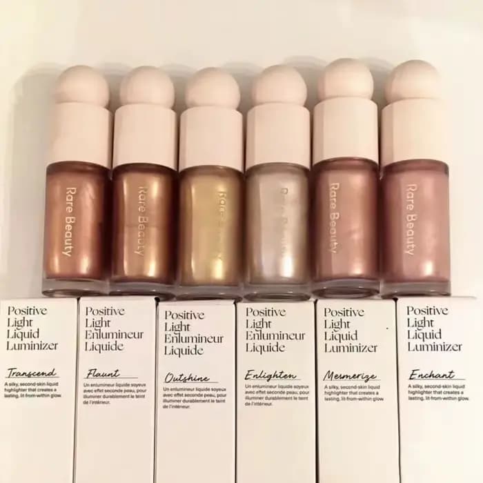 Rare Beauty Enlumineur Liquide Scintillant Longue Tenue Imperméable Éclat Naturel Visage Corps Cosmétique Mélangeable pour Quotidien et Soirées