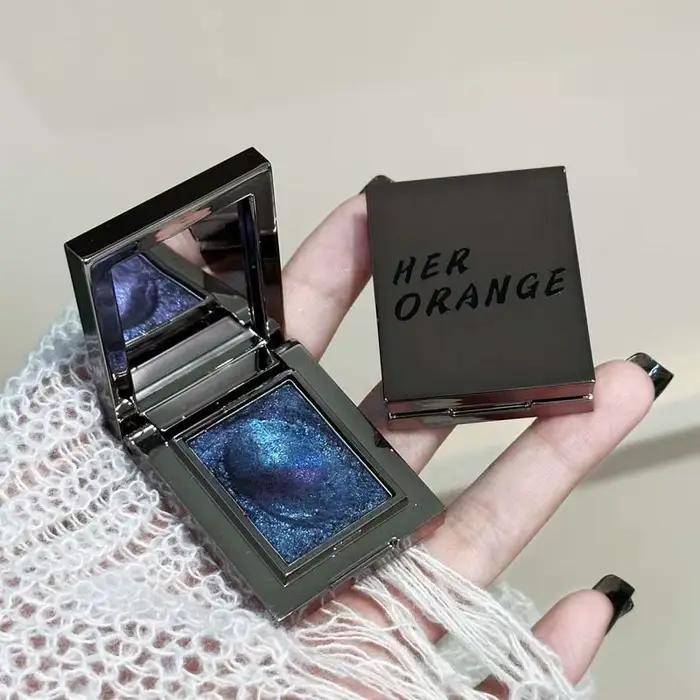 Palette de fards à paupières caméléon vert foncé, nacrée et scintillante pour maquillage durable et facile à appliquer, résistant à l'eau, pour femmes et occasions spéciales