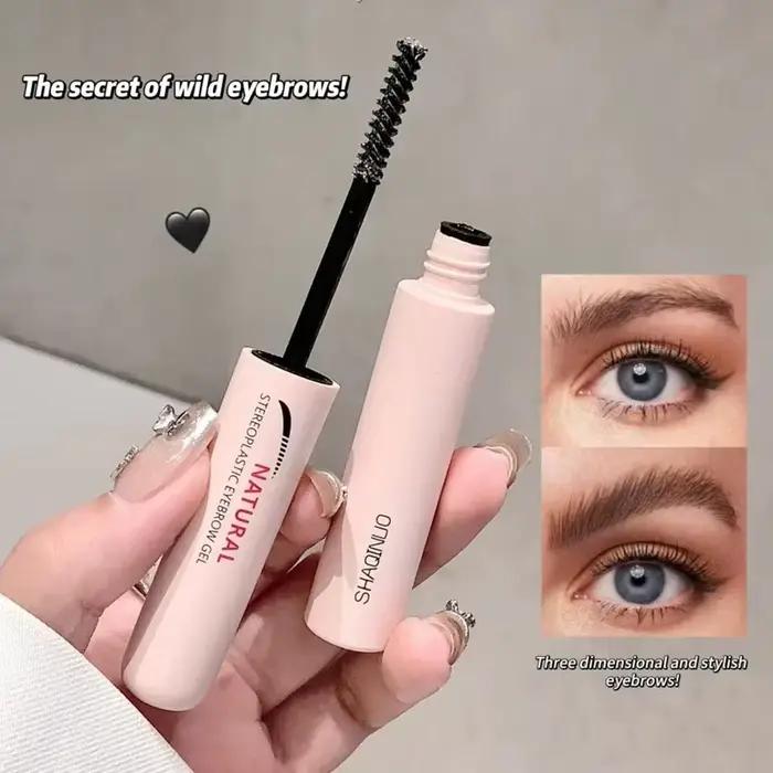 Gel à sourcils Double tête, liquide fixe, imperméable, résistant à la sueur, réparation des sourcils, Gel de maquillage pour sourcils