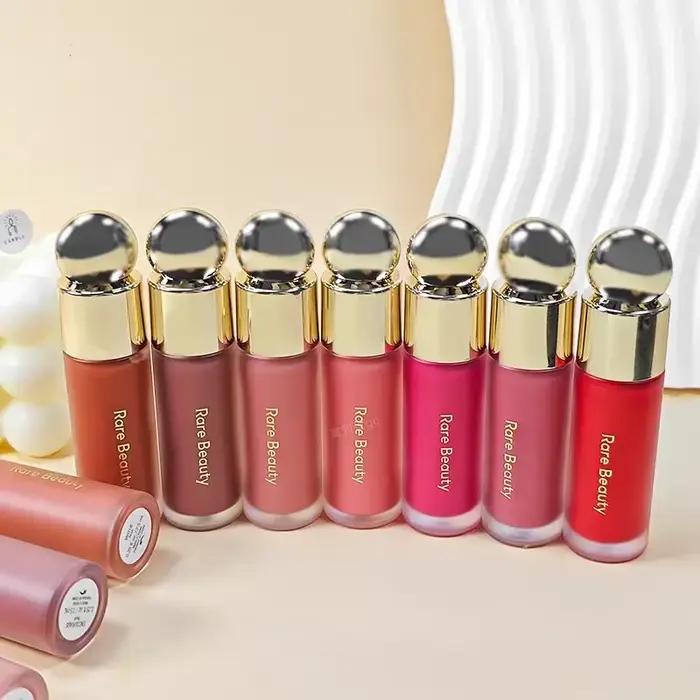 Marque de maquillage liquide brillant à lèvres Rouge dodu hydratant