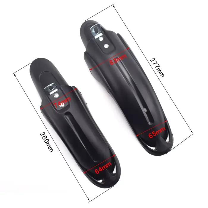 1 paire de garde-boue avant et arrière en PVC pour enfants, accessoires de cyclisme durables pour vtt de 12 à 20 pouces
