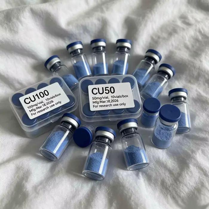 (Poudre de cuivre GHK-Cu lyophilisée de haute qualité