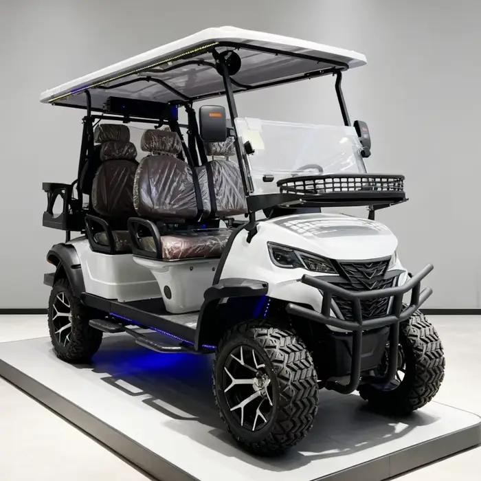2025 nouveau prix d'ex-usine 2 4 6 8 places 72V véhicule utilitaire électrique tout-terrain chariot de Golf électrique Club voiture voiture de chasse