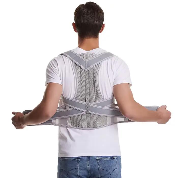 Orthèse dorsale correctrice de posture, réglable et respirante pour le soutien du haut du dos, améliore la posture et soulager la douleur