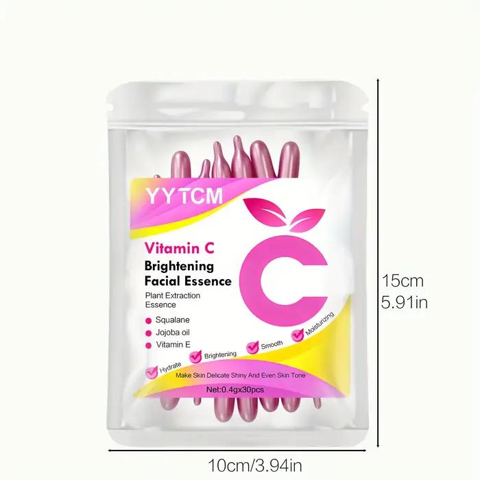 Essence en capsules éclaircissante et hydratante à la vitamine C