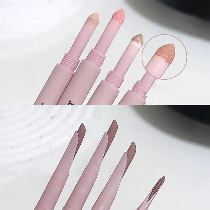 Sweetmint ménisque Double extrémité ver à soie Eyeliner ombre mettre en évidence naturellement éclaircissant maquillage des yeux longue durée deux-en-un