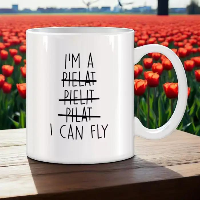 Tasse 'I Can Fly' originale, tasses à bière en céramique, tasses à café amusantes, tasse à thé, vaisselle, cadeau personnalisé, rare, de voyage, mignonne, originale