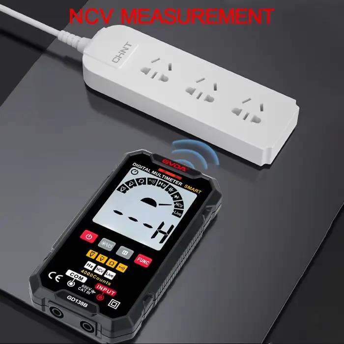 Multimètre numérique GVDA, mesure de la tension DC/AC, testeur de tension True RMS, multimètre automatique, voltmètre, multimètre DMM, multitesteur