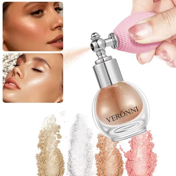 Spray de maquillage en poudre pour surligneur corporel à paillettes