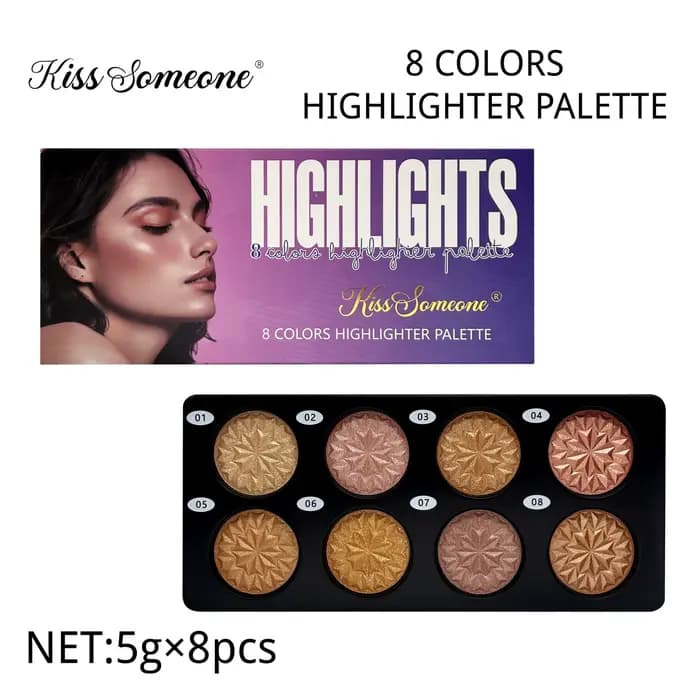 Palette de poudre surligneuse