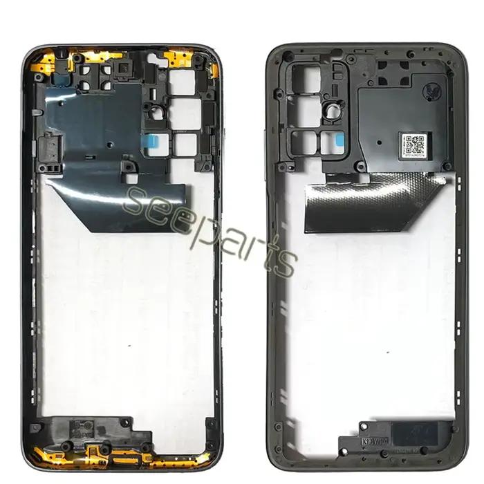 Pour Xiaomi Redmi 10 cadre central plaque de lunette arrière boîtier de châssis 10 Prime cadre arrière pièces de rechange pour cadre Redmi 10 2022