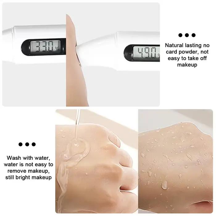 Fond de teint liquide éclaircissant crème blanchissante pour peau hydratée et sans imperfections pour femmes occasions spéciales