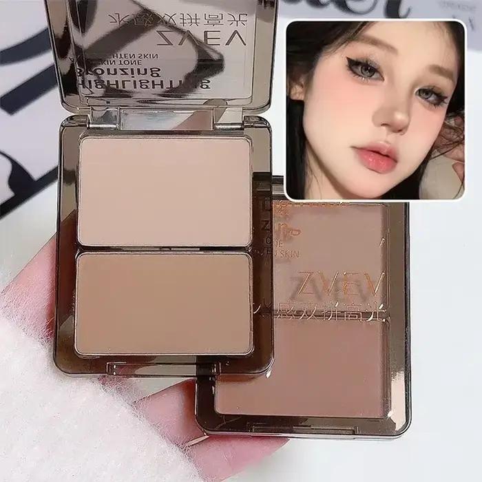 Surligneur bronzant 3D pour poudre pour le visage