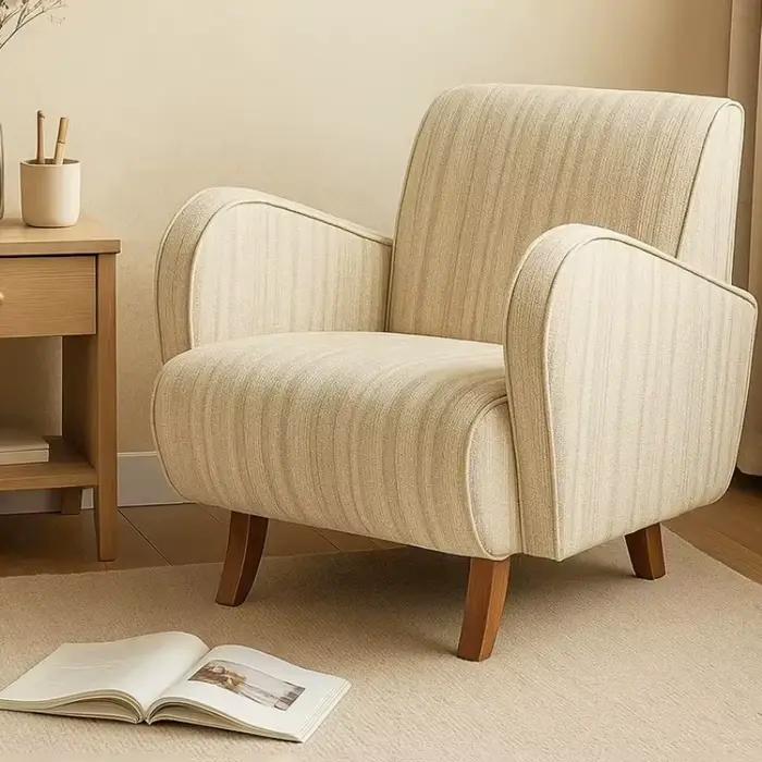 Fauteuils de salon, de chambre, de salle à manger, de maquillage et de bureau, fauteuils relaxants en bois, fauteuils originaux pour salon, meubles de style Mid-Century