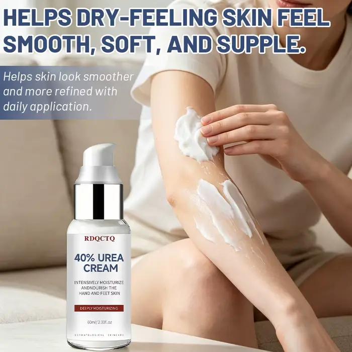Crème pour les mains et les pieds à 40% d'urée, hydrate intensément, nourrit les peaux sèches et rugueuses, hydratation profonde, hydratation longue durée, usage quotidien