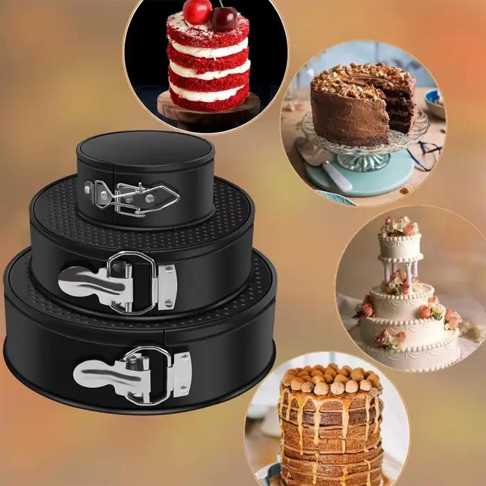 Moule à ressort antiadhésif pour gâteaux au fromage, rond, étanche, fond amovible, ustensiles de cuisson pour tarte, gâteau, Pizza et Quiches