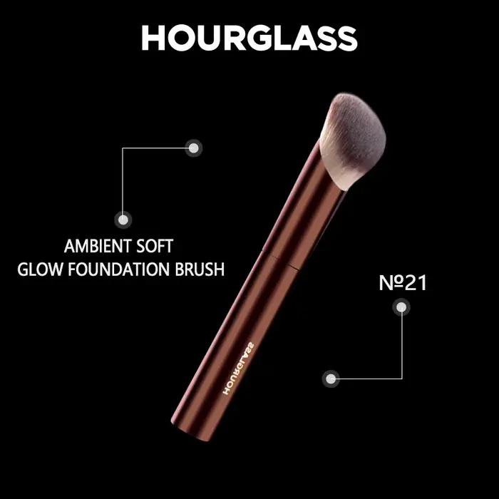 Hourglass-Pinceau de maquillage à poils en fibre douce