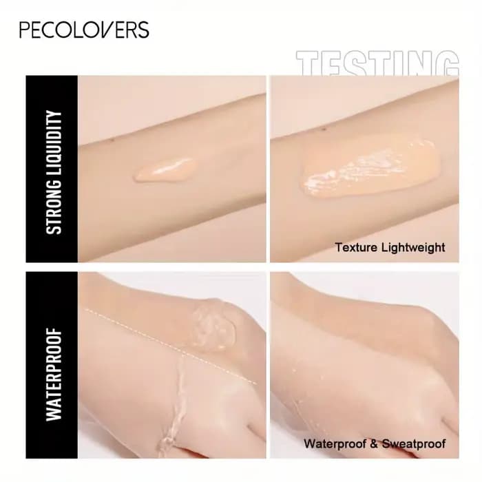 PECOLOVERS Fond de teint liquide finition mate - Correcteur anti-huile