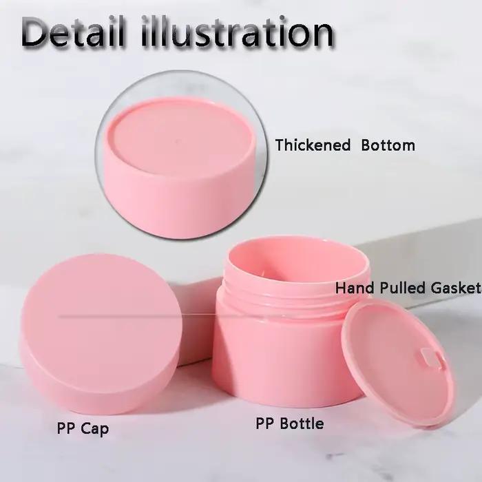 Pots en plastique givré vides pour crème pour le visage