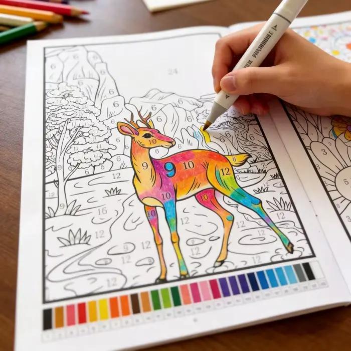 Un livre de coloriage pour adultes avec 32 motifs de plantes et d'animaux, un livre de coloriage et de relaxation anti-stress, un bon cadeau artistique