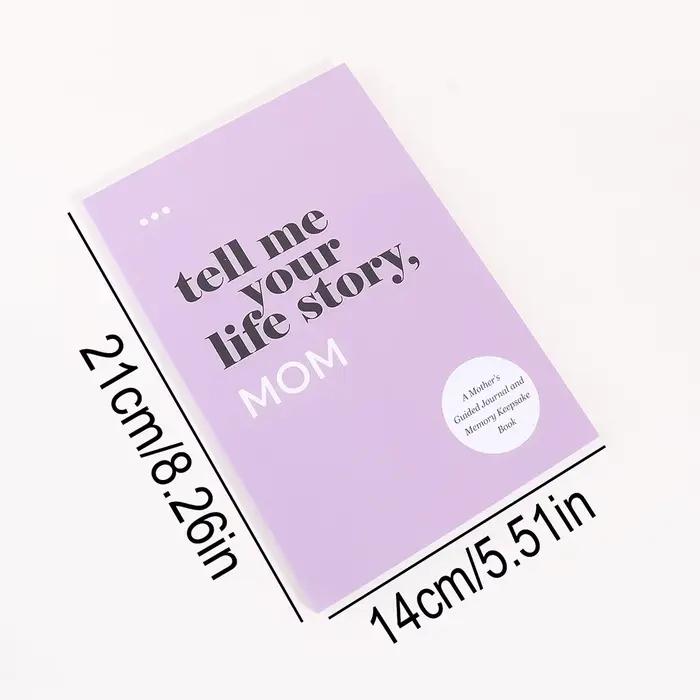 1 PC Carnet A5 Histoires de Famille – Je voudrais entendre l'histoire de mon père et de sa mère – Enregistrez les histoires des membres de la famille – Livre de souvenirs de ma famille