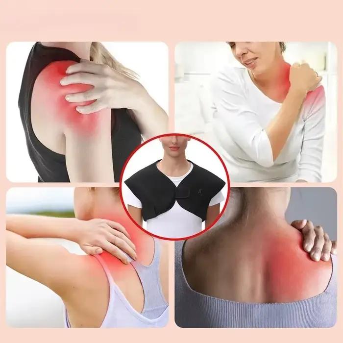 Gilet chauffant électrique pour les épaules et le dos, compresse chaude pour la relaxation musculaire, idéal pour le sommeil en hiver