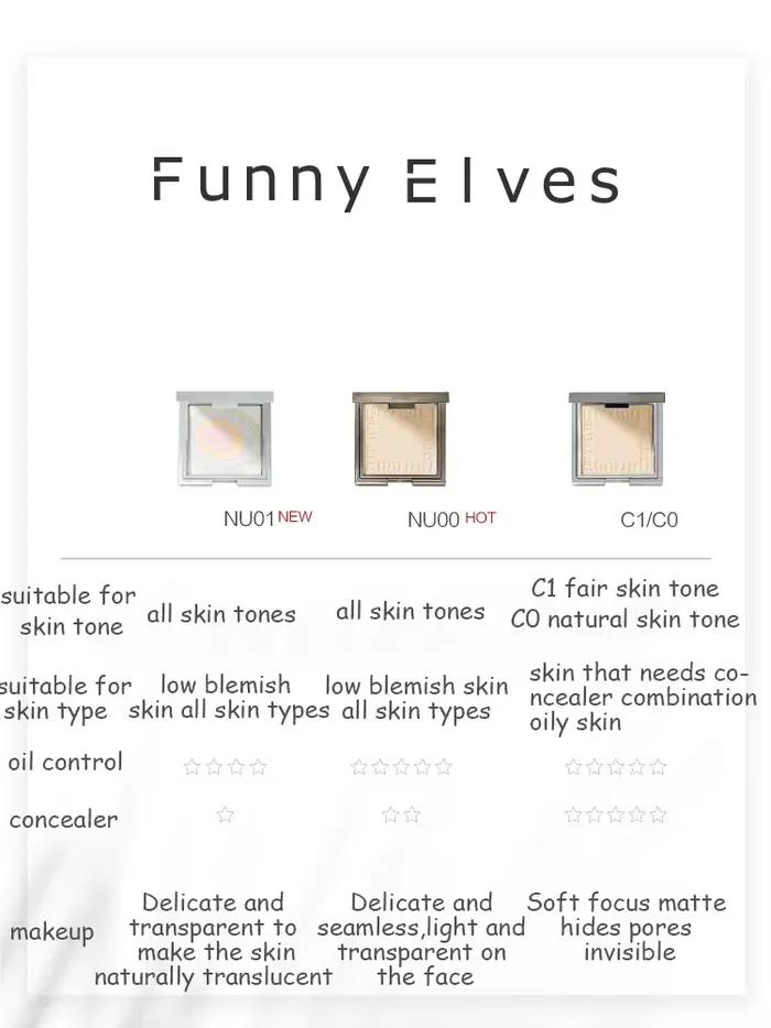 Funnyelves-Poudre éclaircissante pour le visage