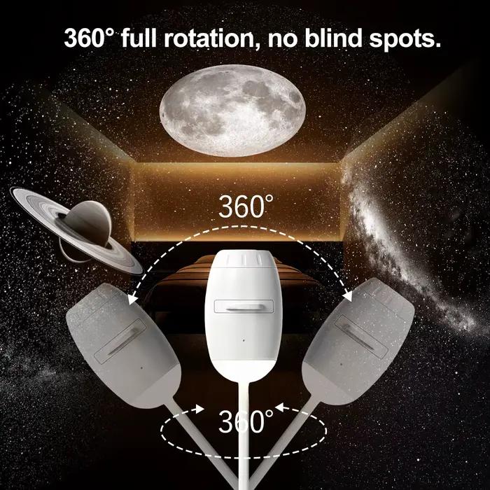 Mini projecteur d'étoiles galactiques deux-en-un, veilleuse, lumière d'ambiance pour la maison, décoration de chambre et de voiture, cadeau pour enfants
