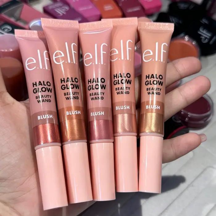 Stick de Maquillage Tout-en-un 3-en-1 Luxe Elf : Lèvres, Joues, Blush Liquide, Crème Rouge, Pommade, Rouge à Lèvres pour Sculpter les Contours du Visage