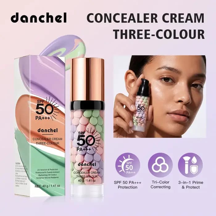Base de maquillage 3-en-1 SPF 50 correctrice de couleur