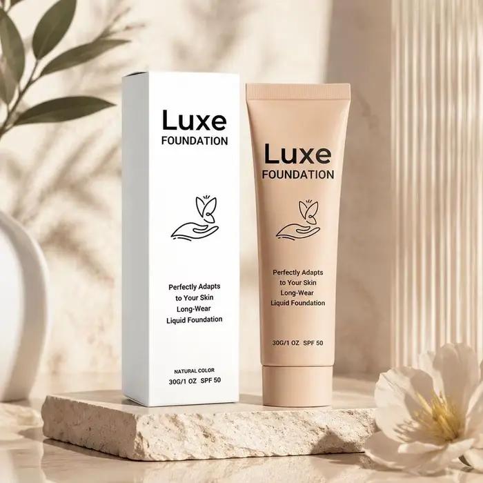 Fond de teint liquide respirant à couvrance naturelle légère