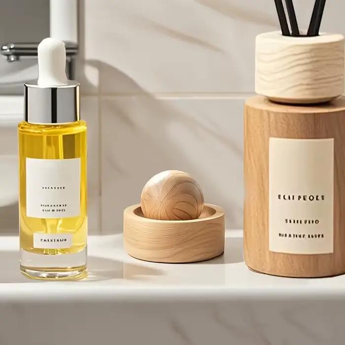 Diffuseur d'huiles essentielles pour voiture et maison – Mini diffuseur de parfum naturel mignon en bois adapté à la chambre à coucher, au salon et à la salle de bain