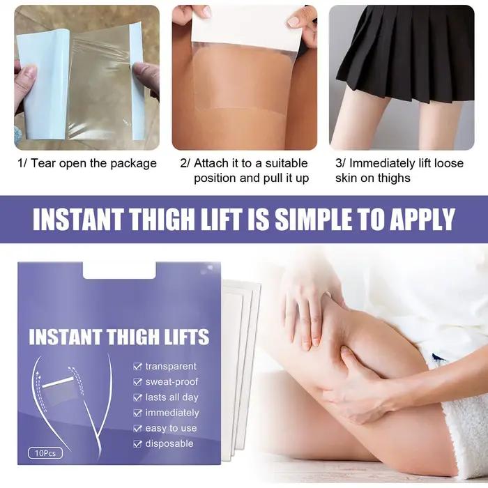 Bande de levage transparente pour contour des cuisses, 10 pièces, pour relâcher la peau sur les jambes, corps, bâton intérieur Ultra fin