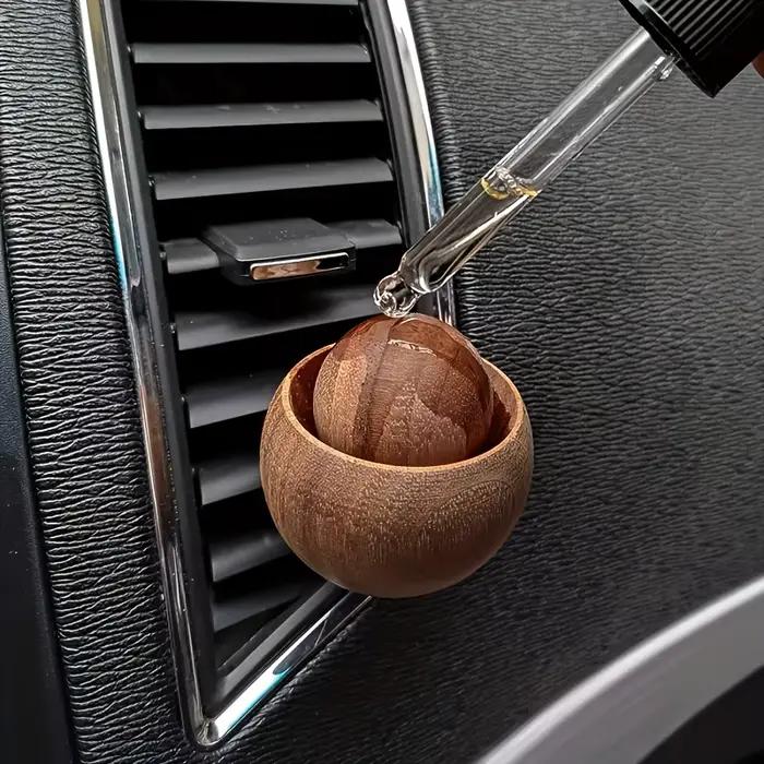 Diffuseur d'huiles essentielles pour voiture et maison - Fabriqué en bois Mini diffuseur de parfum naturel mignon adapté à la chambre à coucher, au salon, à la salle de bain