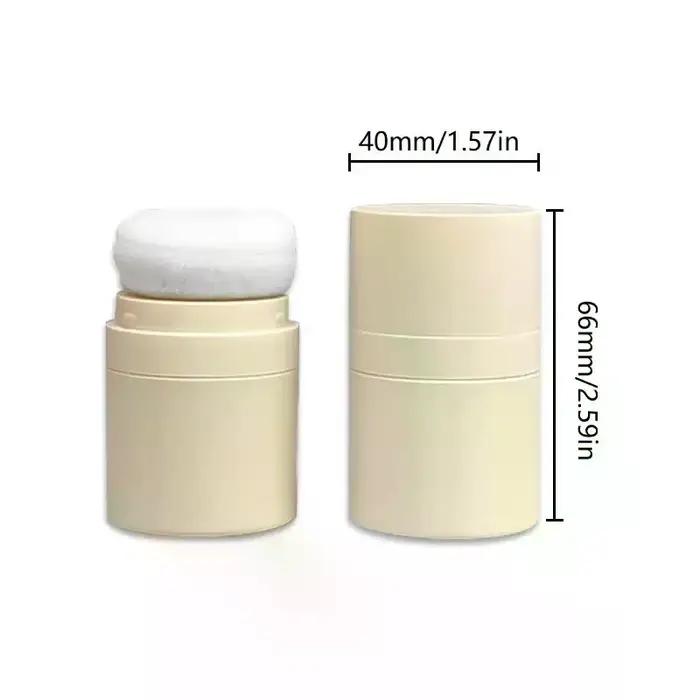 1 pièce Mini boîte vide rechargeable de 10 ml pour poudre libre avec houppette